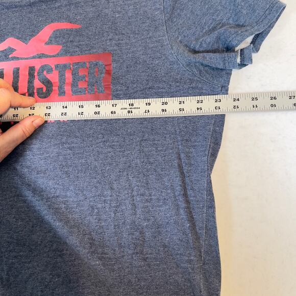 Hollister T-Shirts *Lot of 2* Men M Logo Cali Teal Blue w Bird & Slate Blue Grey - Picture 10 of 16